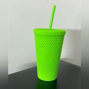 Trading Starbucks neon green studded tumbler